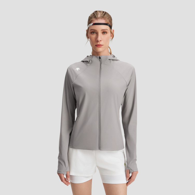 Shop (W) DESCENTE Training Knit Hoodie Jacket - Pakaian Sukan Wanita D4392TKT30