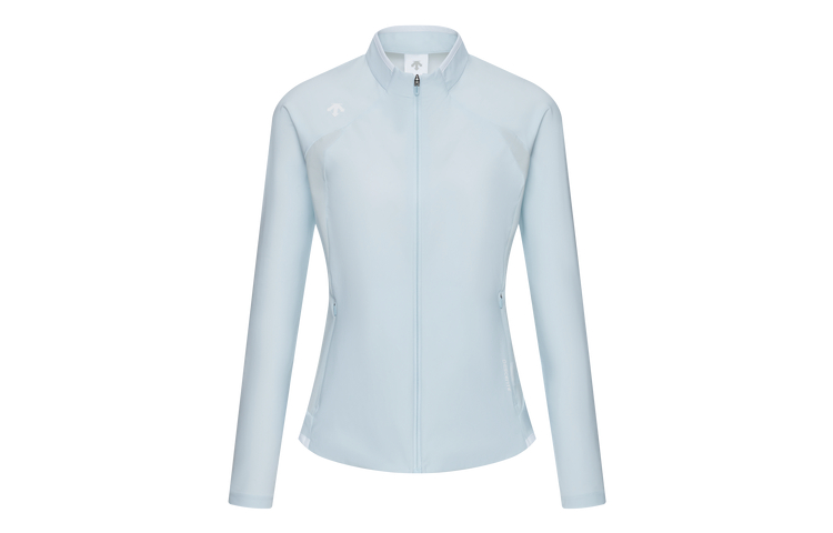 (Women) DESCENTE  Training Knit Sports Jacket with Stand Collar. D4232TFT36