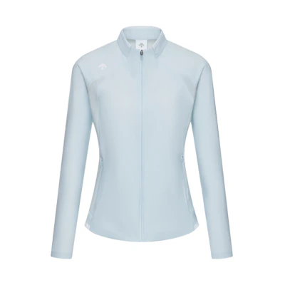 (Women) DESCENTE Training Knit Sports Jacket with Stand Collar. D4232TFT36