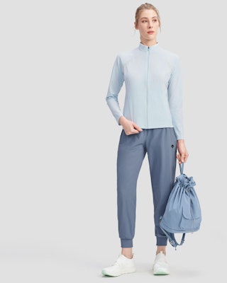 (Women) DESCENTE Training Knit Sports Jacket with Stand Collar. D4232TFT36 Details for (Women) DESCENTE Training Knit Sports Jacket with Stand Collar. D4232TFT36