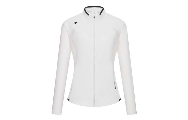 Sizing (Women) DESCENTE  Training Knit Sports Jacket with Stand Collar. D4232TFT36