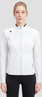 (Women) DESCENTE Training Knit Sports Jacket with Stand Collar. D4232TFT36 1