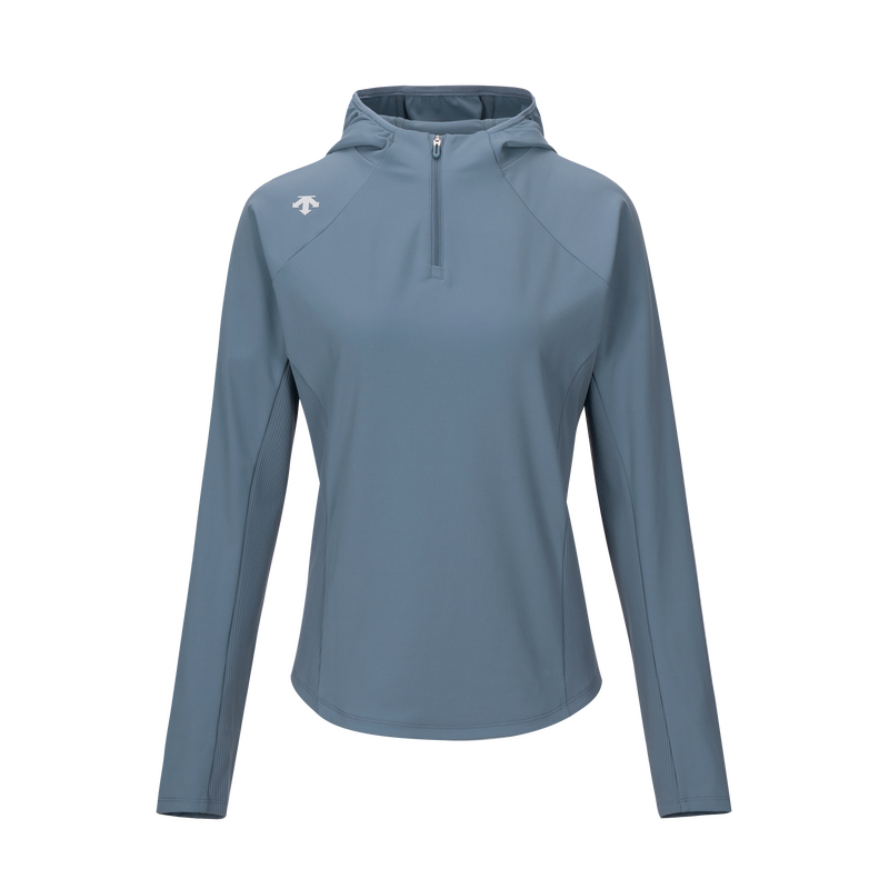 Sizing (Women) DESCENTE  Training Soft Half-Zip Knit Hoodie D4332THD33