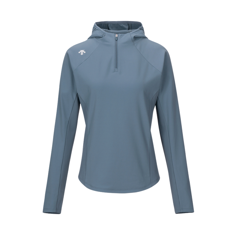 Cheap (Women) DESCENTE  Training Soft Half-Zip Knit Hoodie D4332THD33