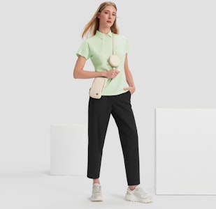 (W) デサント DUALIS 軽量ソフトポロシャツ 都市通勤用 D4232DPS84 3