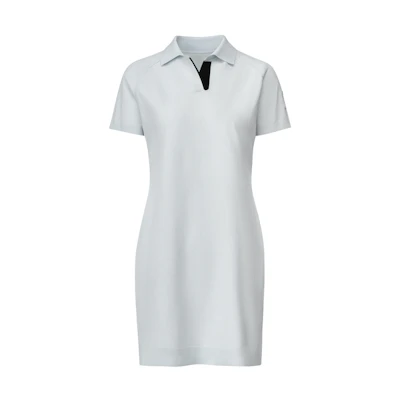 (Women) DESCENTE Dualis Loose Fit V-Neck Knit Dress for Urban Commuting D4392DOP70