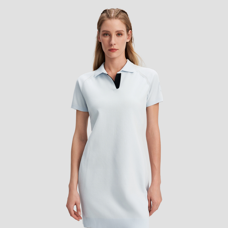 Shop (W) DESCENTE Dualis Baju Knit Longgar Leher V untuk Perjalanan Bandar D4392DOP70