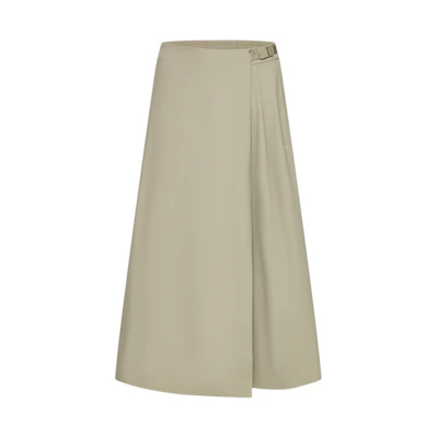 (Women) DESCENTE Dualis Series Lightweight Wide-Leg Sport Pants Skirt Urban Style D4232DPT82