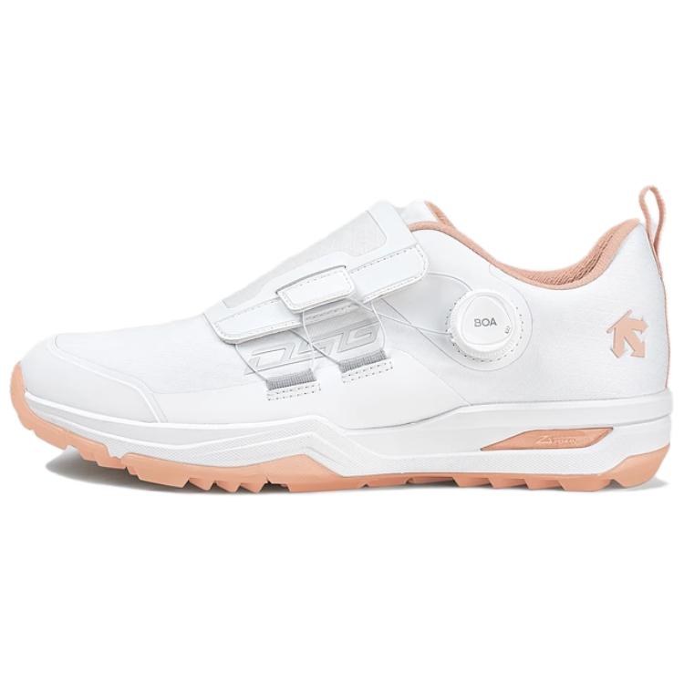 (Women) DESCENTE Enerzite Golf Shoes White/Pink - Comfort, Non-Slip, Waterproof G443WLSH61-PK