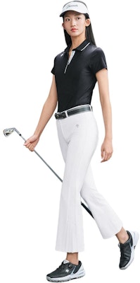 (Women) DESCENTE FIELD Solid Color Comfortable Casual Polo Shirt. G423WFTS33 3