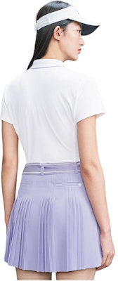 (Women) DESCENTE FIELD Solid Color Comfortable Casual Polo Shirt. G423WFTS33 7