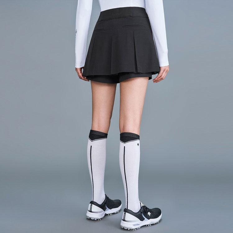 Sizing (W) DESCENTE FIELD Skirt Golf Sukan Tengah Pinggang Lurus untuk Wanita. G333WFSK92