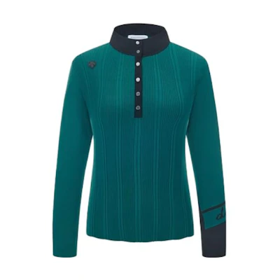 (Women) DESCENTE FIELD FW23 High-Neck Pullover Sweater Green G333WFKP91