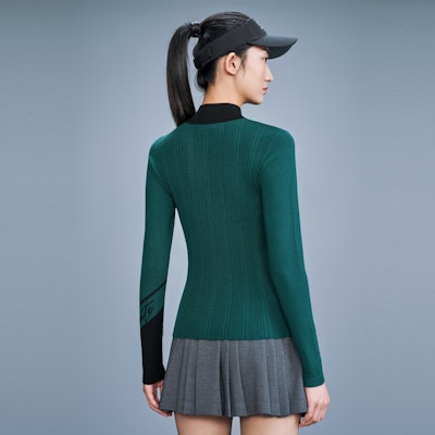 (W) デサント フィールド FW23 ハイネック プルオーバー セーター グリーン G333WFKP91 Purchase (W) デサント フィールド FW23 ハイネック プルオーバー セーター グリーン G333WFKP91