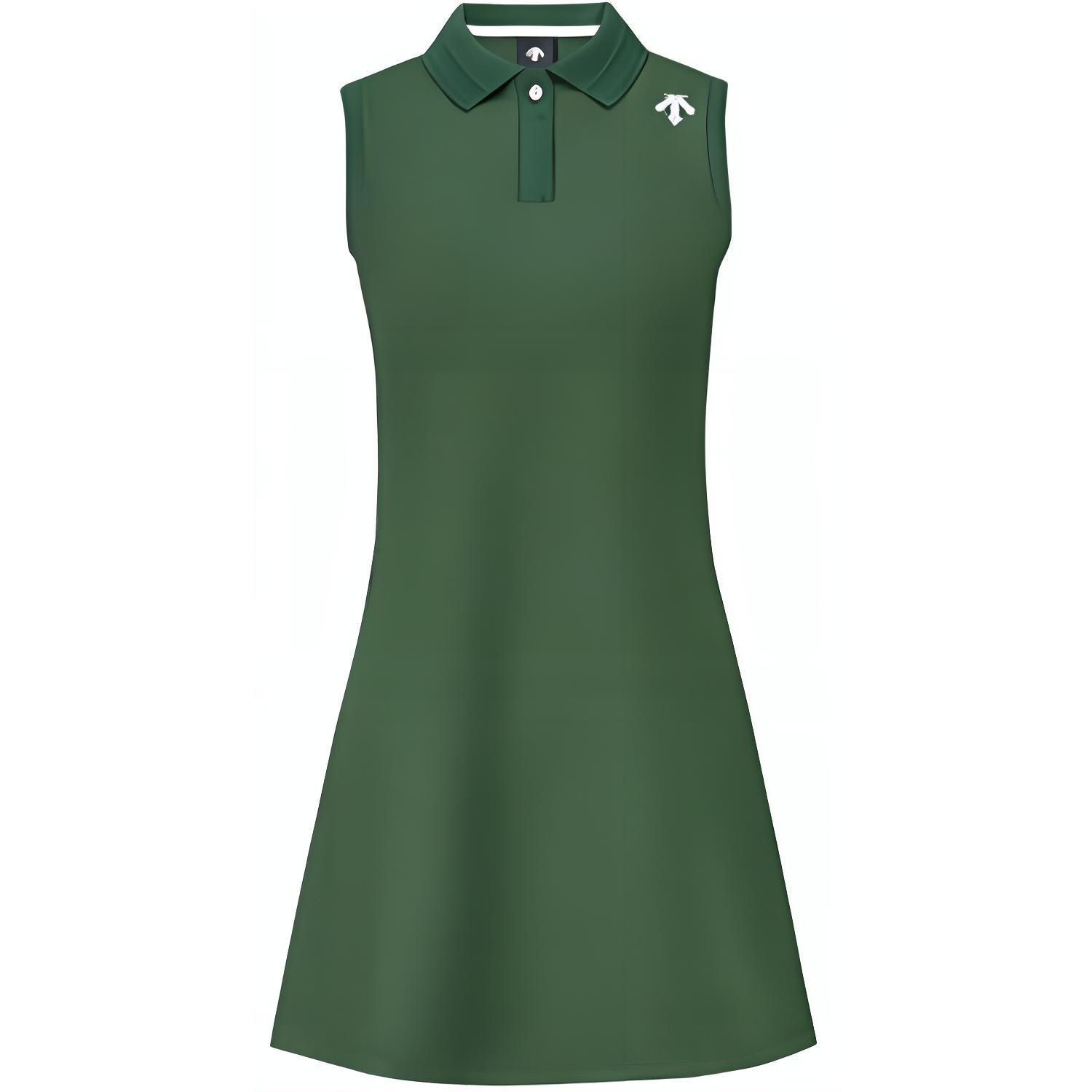 Shop (W) Vestido sólido tejido sin mangas DESCENTE FIELD Golf con logo. G421WFOP59