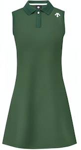 (W) デサント フィールド ゴルフ ロゴ入り ノースリーブ ニットワンピース G421WFOP59 Shop (W) デサント フィールド ゴルフ ロゴ入り ノースリーブ ニットワンピース G421WFOP59