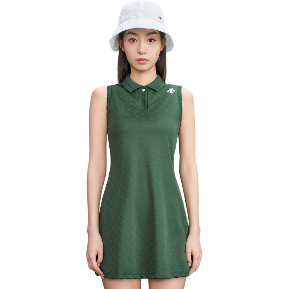 Details for (W) Vestido sólido tejido sin mangas DESCENTE FIELD Golf con logo. G421WFOP59