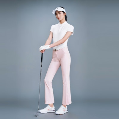 (Women) DESCENTE FIELD Series Breathable Solid Golf Polo Shirt. G333WFTS74 Details for (Women) DESCENTE FIELD Series Breathable Solid Golf Polo Shirt. G333WFTS74