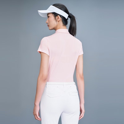 (Women) DESCENTE FIELD Series Breathable Solid Golf Polo Shirt. G333WFTS74 2