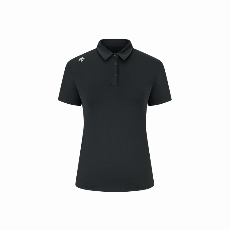 Order (W) デサント ゴルフ ロゴ サンプロテクト 通気性 半袖 ポロシャツ G433WPTS61