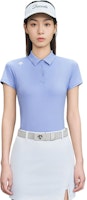 (W) DESCENTE Golf Polo Manga Corta Transpirable y Protector Solar con Logo. G433WPTS61 1