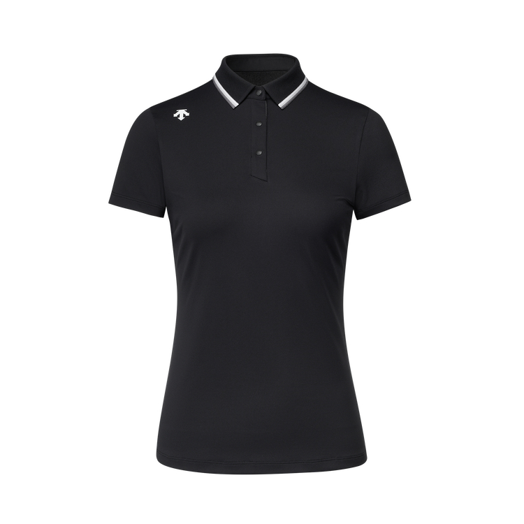 Sizing (W) DESCENTE Golf Field Baju Polo Lengan Pendek Regang UV Pelindungan G433WFTS71