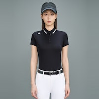 (W) DESCENTE Golf Campo Polo Manga Corta Elástica con Protección UV G433WFTS71 1