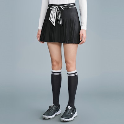 (W) デサントゴルフ フィールドシリーズ プリーツスカート G423WFSK32 1