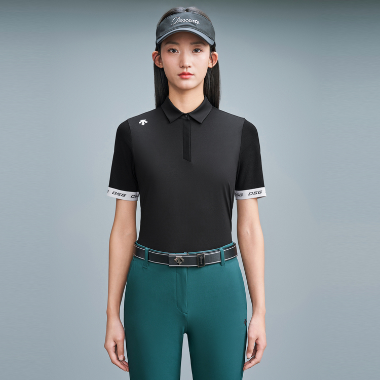 Shop (W) DESCENTE Golf Pro Polo Camiseta Manga Corta Elástica con Protección UV. G413WPTS22