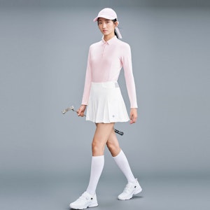 (W) DESCENTE GOLFFIELD Slim Fit Baju Polo Lengan Panjang Bernafas. G343WFTLO2 Details for (W) DESCENTE GOLFFIELD Slim Fit Baju Polo Lengan Panjang Bernafas. G343WFTLO2