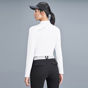 (W) DESCENTE GOLFFIELD Slim Fit Baju Polo Lengan Panjang Bernafas. G343WFTLO2 2