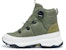 (W) DESCENTE KAZUKI x Gaya Ski But Salji Pertengahan 'Hijau Kalis Air Berbulu' D2432LBT03-OG