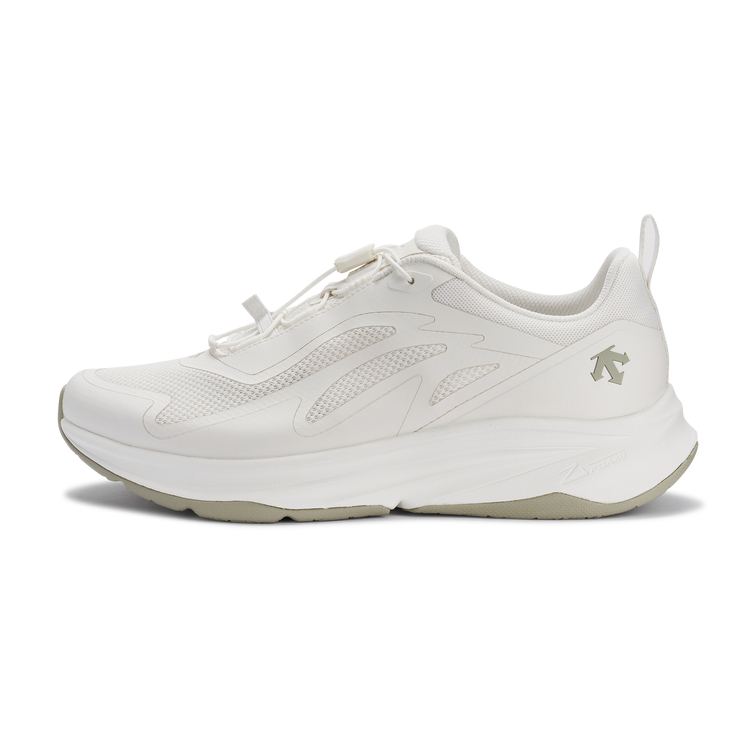 (Women) DESCENTE Lightweight Running Shoes White - Flexible & Cushioned. D4332RRN32-WT