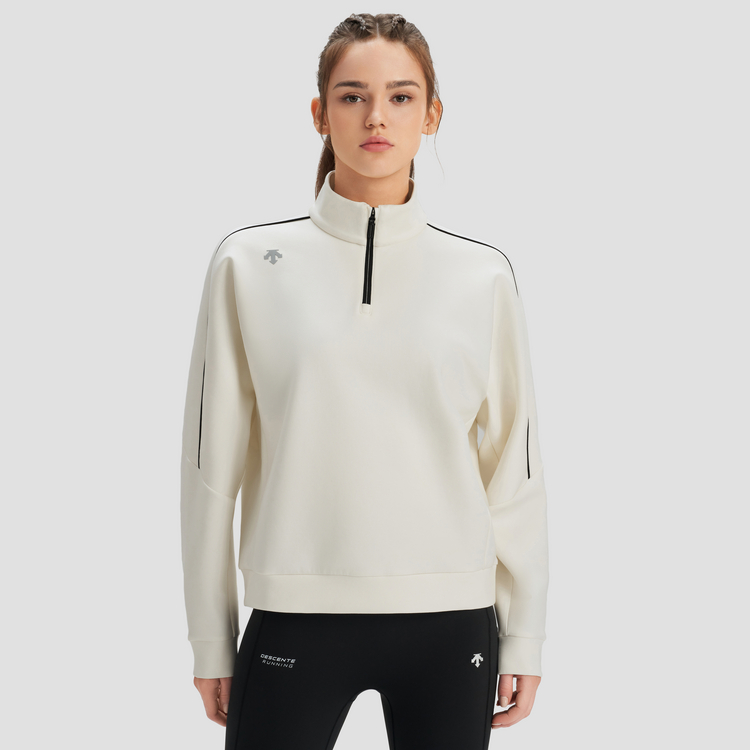 Purchase (Women) DESCENTE Running Soft Knit Pullover Sweatshirt - Loose Fit Casual Wear D4492RHT01