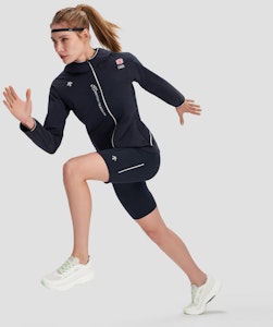 (W) DESCENTE RUNNING Jaket Ringan Wanita UPF100 Sunproof Triathlon Team D4232RWB08-1 3