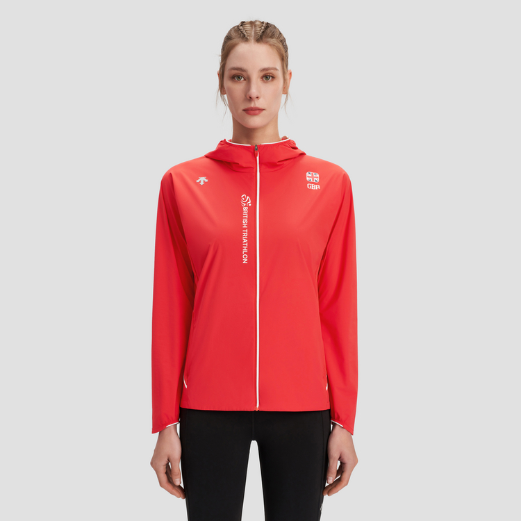Shop (W) DESCENTE RUNNING Jaket Ringan Wanita UPF100 Sunproof Triathlon Team D4232RWB08-1