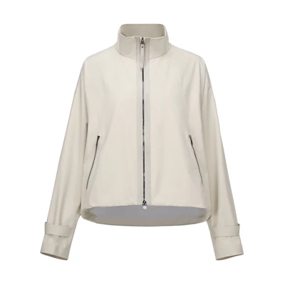 (Women) DESCENTE Studio Loose Fit Woven Jacket with Stand Collar D4332GWB31