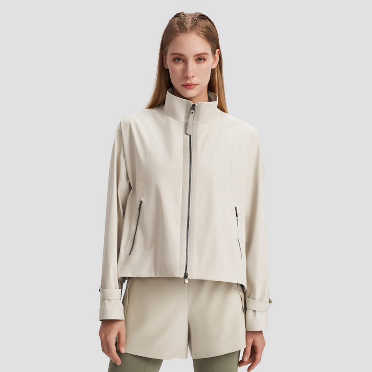 Lookbook (W) DESCENTE Studio 寬鬆剪裁立領編織外套 D4332GWB31