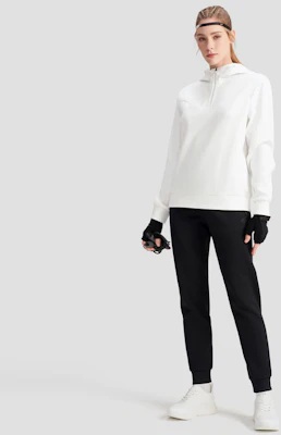 (Women) DESCENTE Training Stretch Breathable Comfortable Hoodie D4132THD35A 3