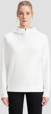 (Women) DESCENTE Training Stretch Breathable Comfortable Hoodie D4132THD35A 1