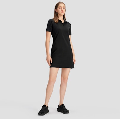 (Women) DESCENTE Urban Commuting Series Knit Polo Short Sleeve Dress - Comfortable & Casual D4232DOP70 Details for (Women) DESCENTE Urban Commuting Series Knit Polo Short Sleeve Dress - Comfortable & Casual D4232DOP70
