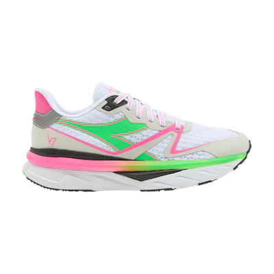 (W) Diadora Atomo V7000 'White Green Pink'
