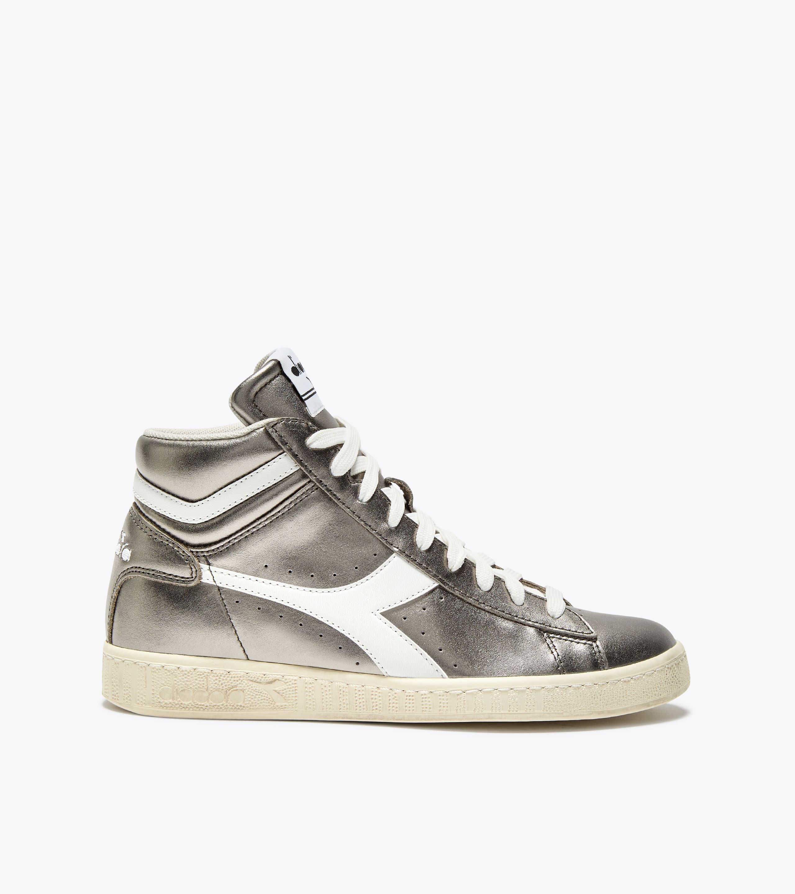 (W) Diadora GAME L HIGH METALLIC WN