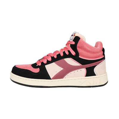 (W) Diadora Magic Basket Demi Suede 'Black Silver Peony'