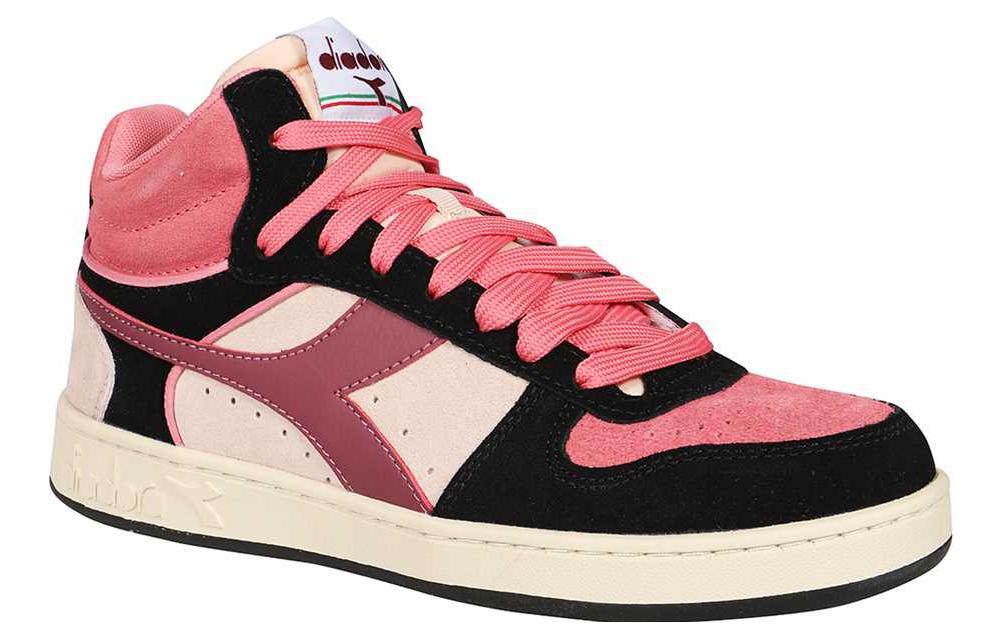 (W) Diadora Magic Basket Demi Suede 'Black Silver Peony' 圖 3