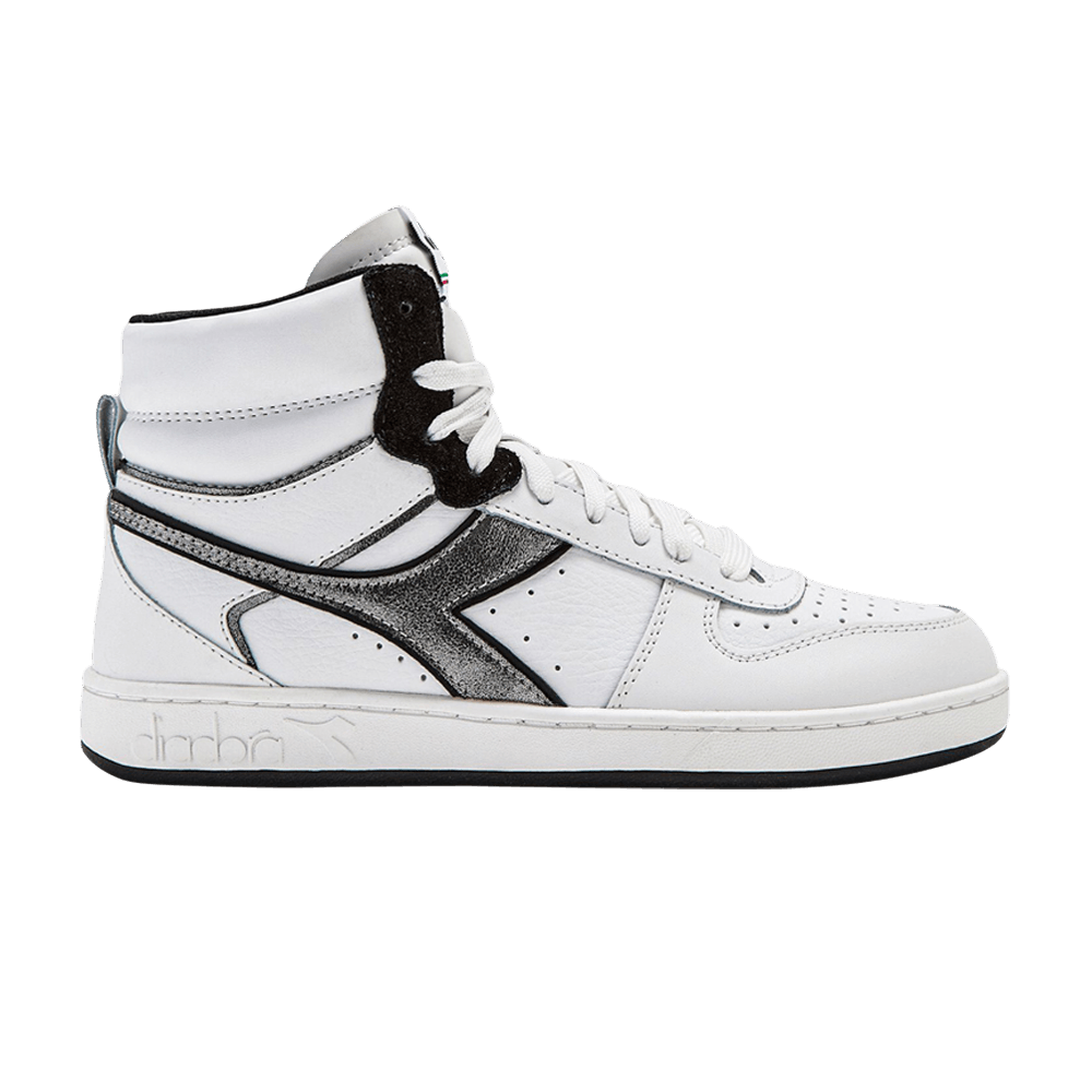 (Women) Diadora Magic Basket Mid Metal 'Optical White Black' 501-179301-C0013