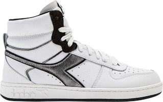 (Women) Diadora Magic Basket Mid Metal 'Optical White Black' 501-179301-C0013 (Women) Diadora Magic Basket Mid Metal 'Optical White Black' 501-179301-C0013