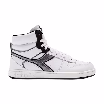 (W) Diadora Magic Basket Mid Metal 'Optical White Black'