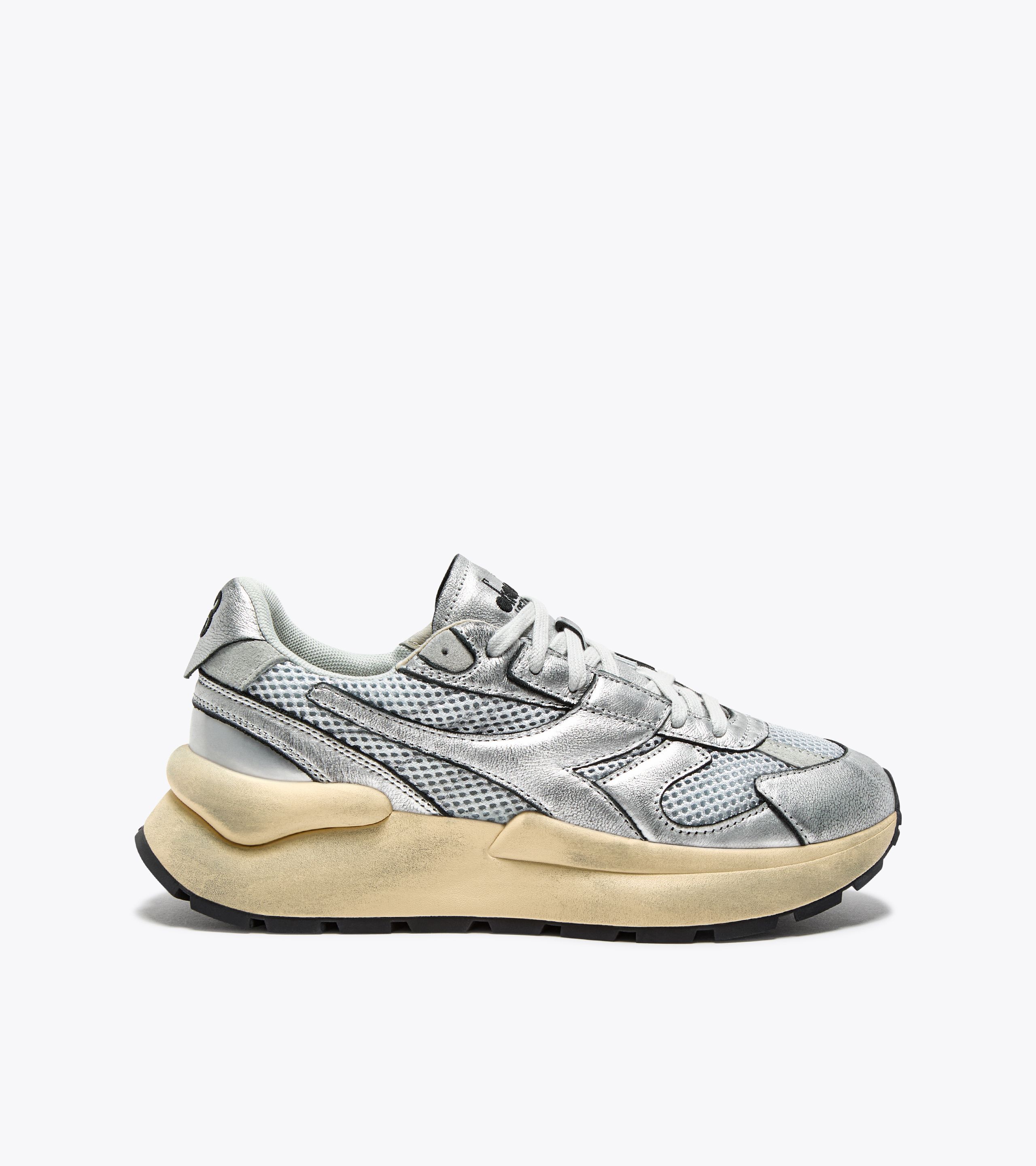 (W) Diadora MERCURY ELITE SILVER USED WN