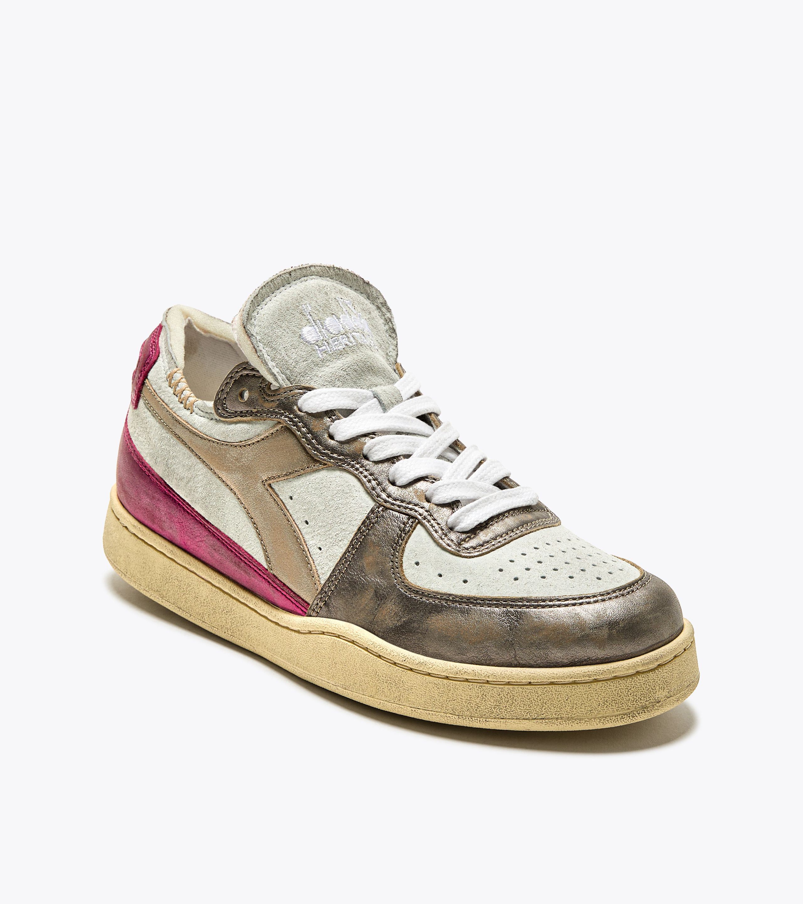 Details for (W) Diadora MI Basket Row Cut Metal Pigskin Usado Mujer 201.180207_C2034